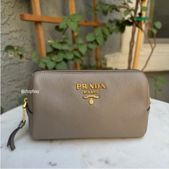 Prada Vitello Daino Cosmetic Pouch - Picture 1 of 12
